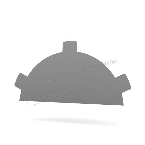 Заглушка конька круглого простая (ПЭ-01-7047-0.5) ― заказать по доступной стоимости в Компании Металл Профиль.