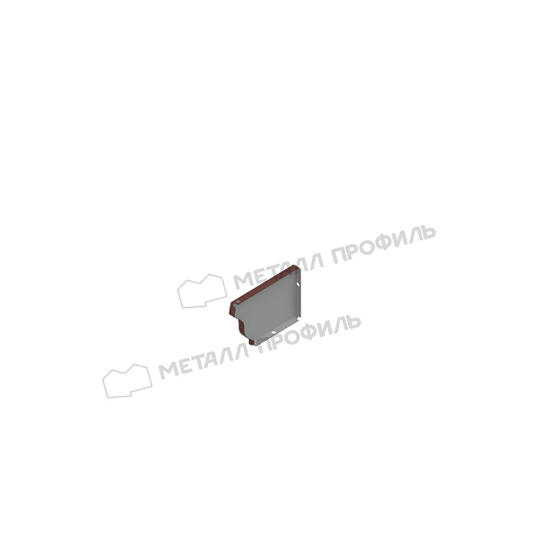 Заглушка желоба 120х86 левая (ПЭ-01-RR32-0.5) по цене 90.25 ₽, приобрести в Омске.